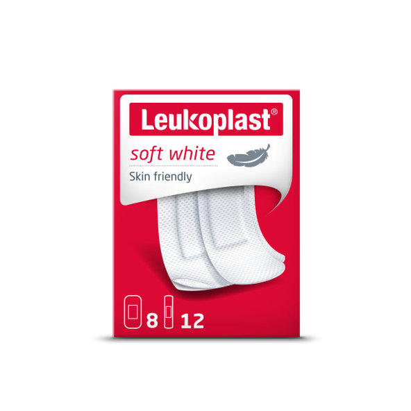 LEUKOPLAST Soft White náplasť na rany, 2 veľkosti, 20ks