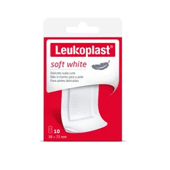 LEUKOPLAST SOFT WHITE náplasť na rany, 38x72mm, 10ks