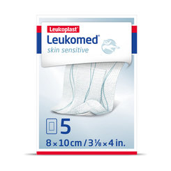LEUKOPLAST LEUKOMED Skin Sensitive textilné krytie 8x10 cm, 5 ks