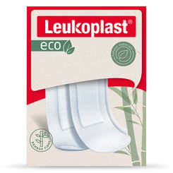 LEUKOPLAST ECO Strips náplasť na rany, 2 veľkosti 20ks