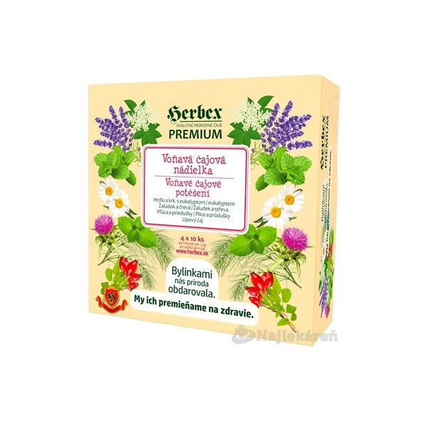 HERBEX voňavá čajová nádielka vrecúška 4x10ks