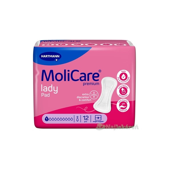 MoliCare Premium lady pad 1 kvapka inkontinenčné vložky 12 ks