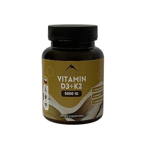 Vitamin D3 + K2 5000 IU Hrotlife 90cps