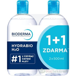 BIODERMA Hydrabio H2O micelárna voda Festival 2x500ml
