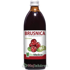 EkoMedica SK Brusnica šťava 100% 500 ml