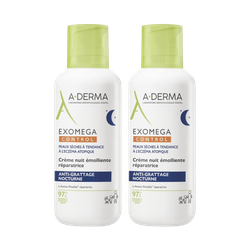A-DERMA Exomega CONTROL regeneračný nočný krém 2x400ml