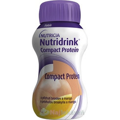 Nutridrink Compact Protein s príchuťou broskyňa a mango 24 x 125 ml