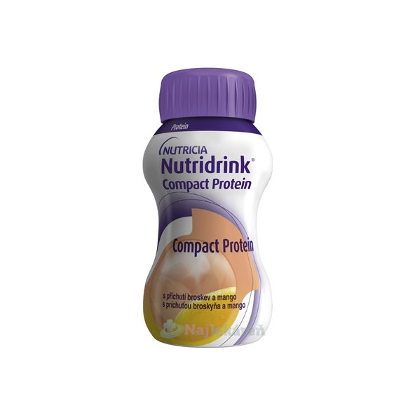 Nutridrink Compact Protein s príchuťou broskyňa a mango 24 x 125 ml