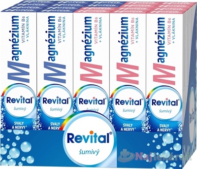 VITAR Revital Magnézium + B6 šumivý MIX BOX (20 x 20 ks)