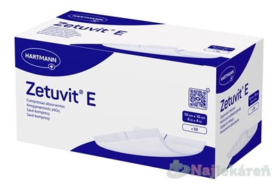 HARTMANN Zetuvit E savé kompresy 10x10cm 50 kusov kúpite na Najlekaren.eu