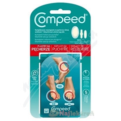 Compeed Náplasť na pľuzgiere Mix veľkostí 5 ks