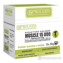 asp Bioaktívny kolagén Muscle 15 000 ananás mango 20 g 15 vracúšok
