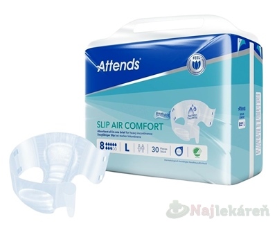 ATTENDS Slip Air Comfort 8 L plienkové nohavičky 30 ks