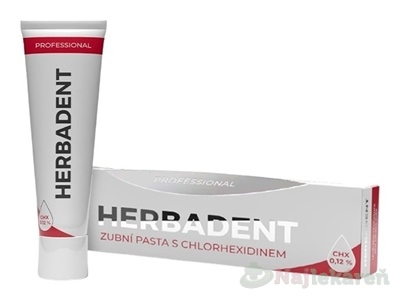 HERBADENT Profesional zubná pasta s CHX 0,12% 40g