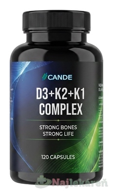 CANDE D3+K2+K1 Complex 120 kapsúl