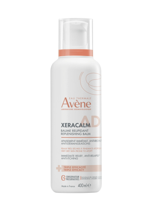 AVENE XERACALM A.D BAUME RELIPIDANT relipidačný balzam veľmi suchá koža sterile cos. 400 ml