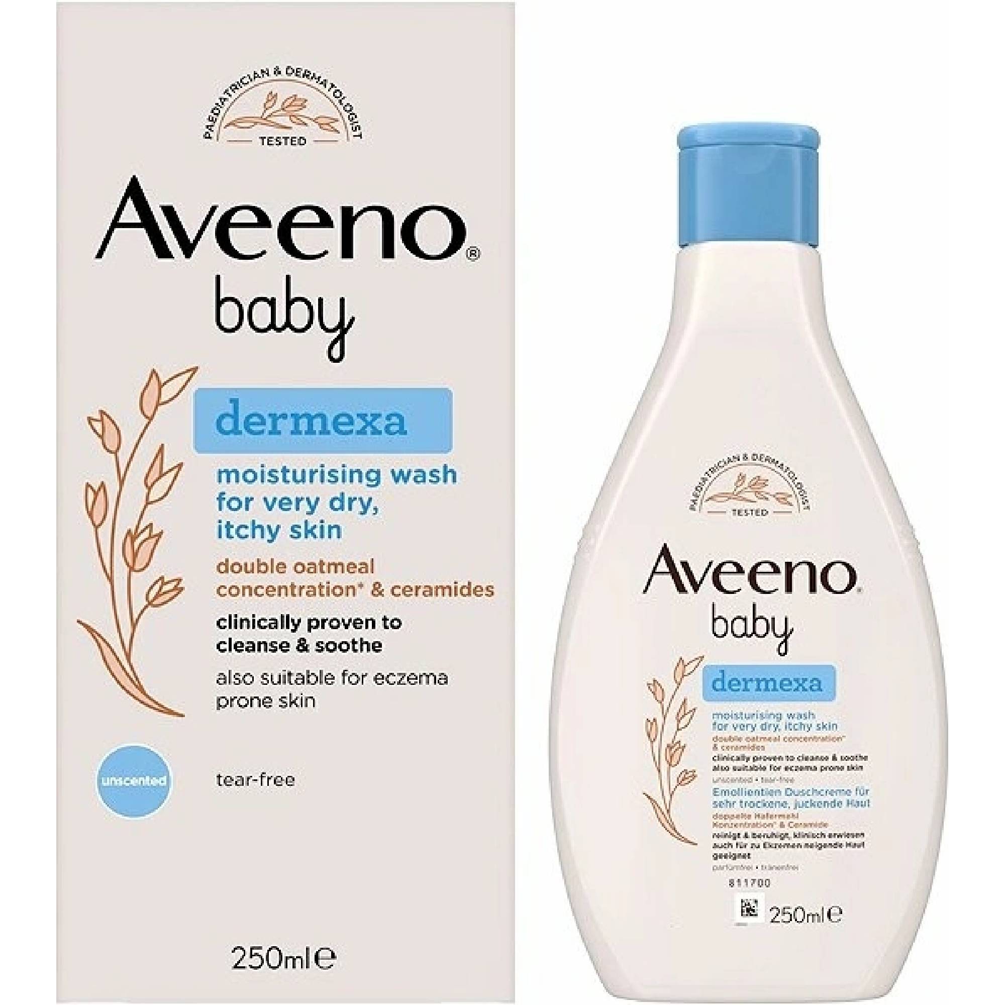 Aveeno Baby DERMEXA Moisturising wash hydratačný umývací gél 250ml