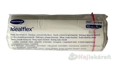 Idealflex ovínadlo elastické krátkoťažné 12cm x 5m 1 ks