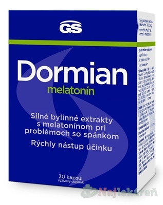 GS Dormian melatonín 30 kapsúl