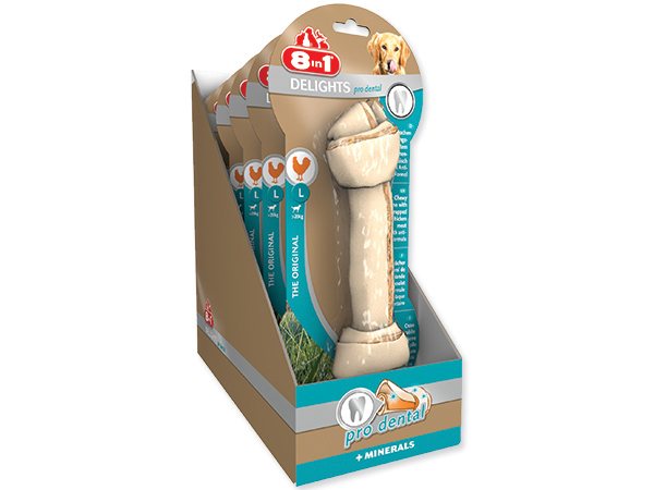 8in1 Delights pro dental žuvacia kosť pre psov L 24 ks