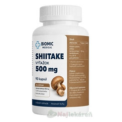 BIOMIC Shiitake 500 mg 90 kapsúl