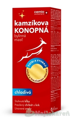 Cemio Kamzíkova konopná masť chladivá limitovaná edícia 200 ml kúpite na Najlekaren.eu