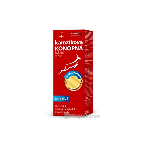 Cemio Kamzíkova konopná masť chladivá limitovaná edícia 200 ml