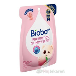 Biobor PROBIOTICS  želé medvedíky broskyňa 45g