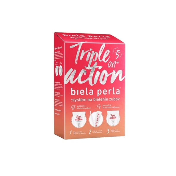 Biela perla Triple action OXI+ systém na bielenie zubov