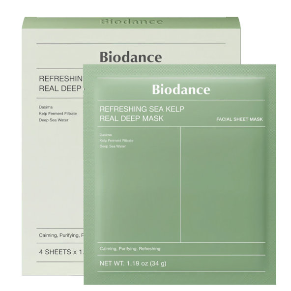 BIODANCE Refreshing Sea Kelp Real Deep hydrogélová maska sada 4x34g