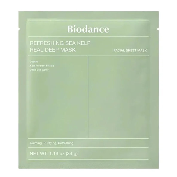 BIODANCE Refreshing Sea Kelp Real Deep upokojujúca hydrogélová maska 34g