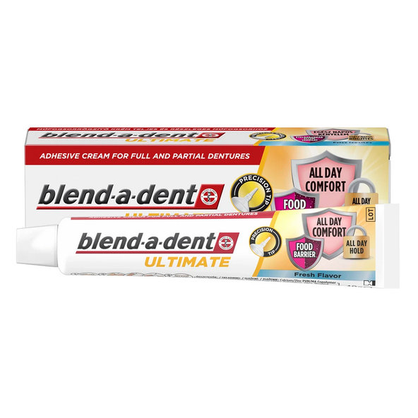 blend-a-dent ULTIMATE fixačný dentálny krém s tenkou tryskou fresh 40g