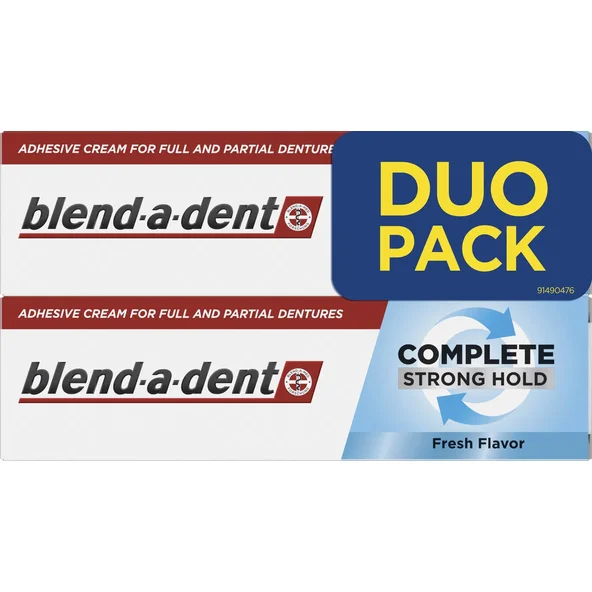 Blend-a-dent Complete Strong Hold Fresh fixačný krém 2×47 g