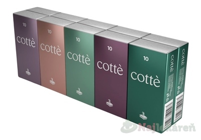 Cotté Papierové vreckovky 3-vrstvové 10x10 ks