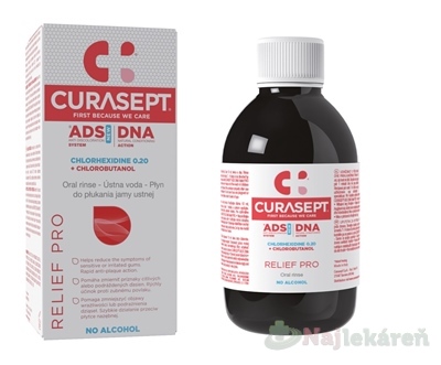 Curasept ADS DNA Relief Pro ústna voda 200 ml