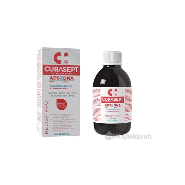 Curasept ADS DNA Relief Pro ústna voda 200 ml