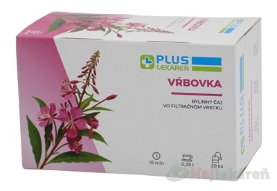 Plus Lekáreň Vŕbovka porciovaný čaj 20 vrecúšok