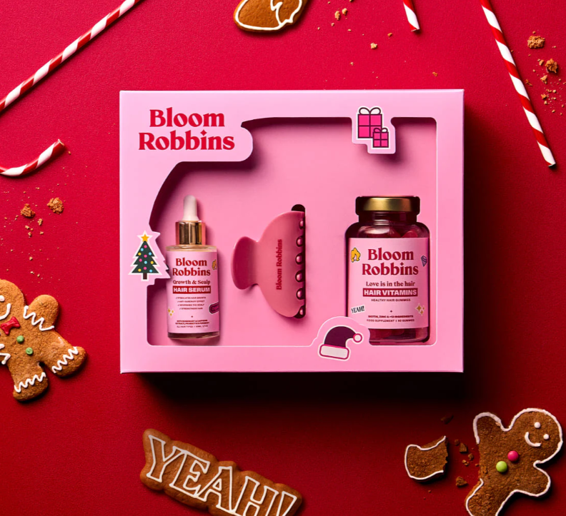 Bloom Robbins Vianočné duo LOVE IS IN THE HAIR gumíky 60ks + sérum 30ml