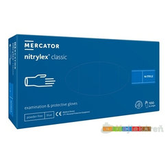MERCATOR Nitrylex Classic nitrilové rukavice S modré 100 ks