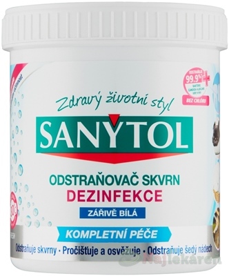 Sanytol Dezinfekčný odstraňovač škvŕn žiarivo biela 450 g