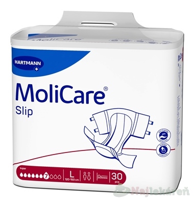 MoliCare Slip Super 7 kvapiek L 120-150 cm 30 ks