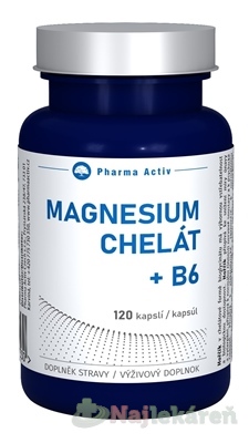 Pharma Activ MAGNESIUM Chelát + B6 120 kapsúl kúpite na Najlekaren.eu