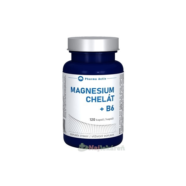 Pharma Activ MAGNESIUM Chelát + B6 120 kapsúl