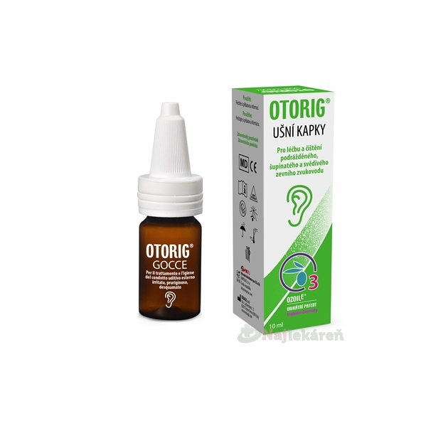 Otorig ušné kvapky OzoilE 10 ml