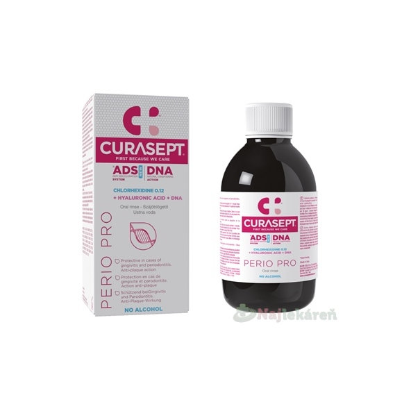 CURASEPT ADS DNA PERIO PRO ústna voda s chlórhexidínom 0,12 % 200ml