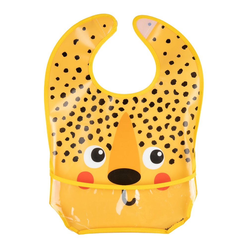 Canpol Babies Podbradník s vreckom plast gepard 6m+