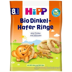 HiPP BIO Špaldové-ovsené prstienky od 8. mesiaca, 30 g