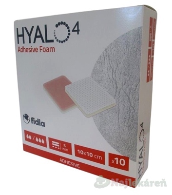 HYALO4 Adhesive Foam Border 10x10cm 10ks