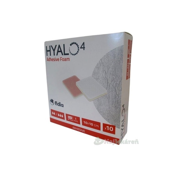 HYALO4 Adhesive Foam Border 10x10cm 10ks