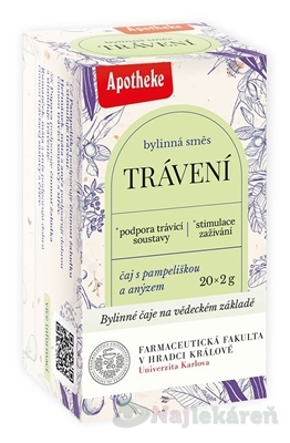 Apotheke Farma Trávenie bylinná zmes 20 vrecúšok